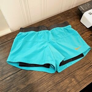 Nike dri fit shorts teal